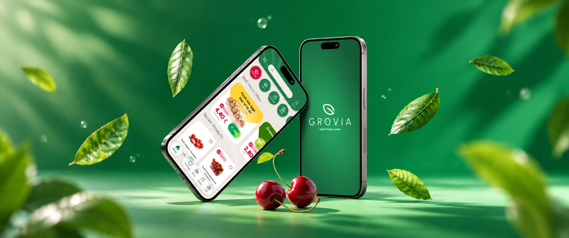 Grovia — grocery app hero
